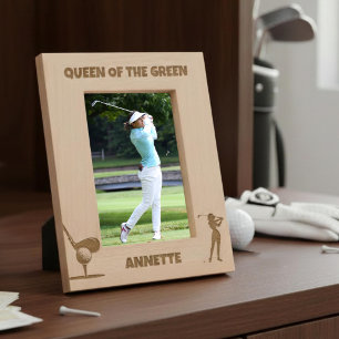 Cadres Gravés Reine de la golfeuse verte féminine