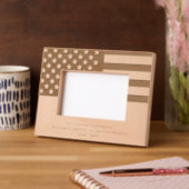 Cadres Gravés Retraite militaire du drapeau américain (Gauche)