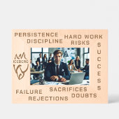 Cadres Gravés Réussite et échec inspirants Iceberg Art