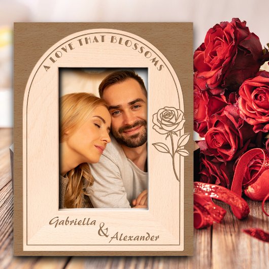 Cadres Gravés Romantic Valentine’s Gift for Couples - Rose 