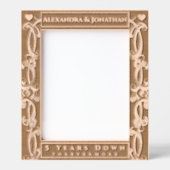 Cadres Gravés Romantique Deux Coeurs Scroll Nouvelle mariée Mari (Recto)