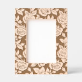 Cadres Gravés Rose vintage et Motif Feuille (Recto)