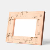 Cadres Gravés Russe Noël Cerf Animal (Gauche)