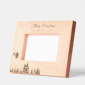 Cadres Gravés Rustic Trees and Moon Merry Christmas Holiday (Gauche)
