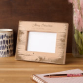 Cadres Gravés Rustic Wood Merry Christmas Holiday (Gauche)