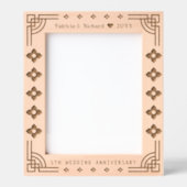 Cadres Gravés Rustique 5 ans Bois Anniversaire 8x10 (Recto)