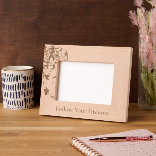 Cadres Gravés Safari Tigre animal (Gauche)