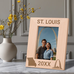Cadres Gravés Saint-Louis Arch Missouri Custom
