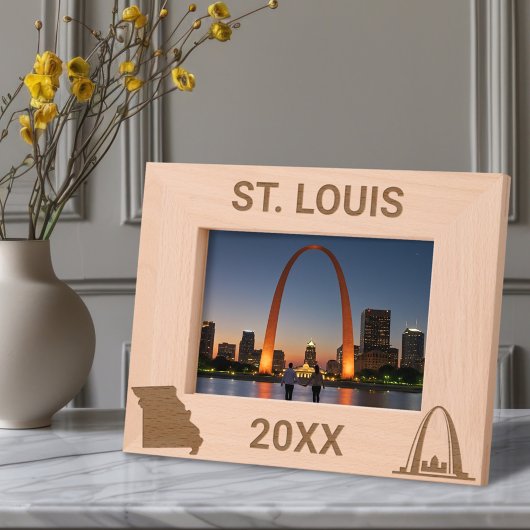 Cadres Gravés Saint-Louis Arch Missouri Custom
