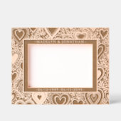 Cadres Gravés Saint Valentin Coeur & Foliage Anniversaire Mariag (Recto)