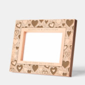 Cadres Gravés Saint Valentin Coeur & Foliage Anniversaire Mariag (Gauche)