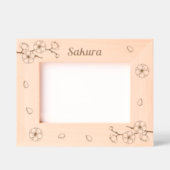 Cadres Gravés Sakura Cherry Blossoms Nom personnalisé 7x5 (Recto)