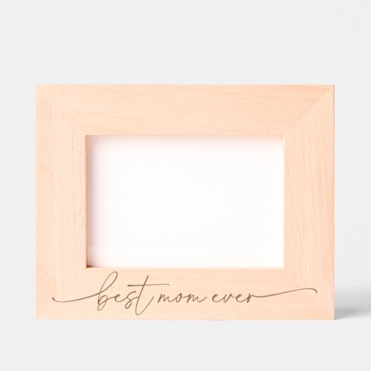 Cadres Gravés Script Best Mom Ever Fête des mères (Recto)