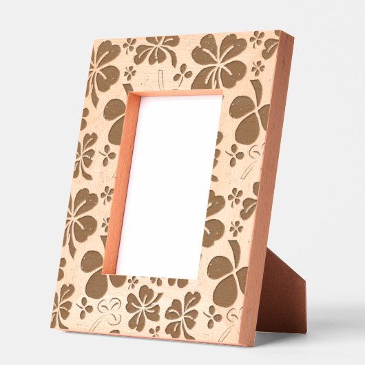 Cadres Gravés Shamrock Clover Pattern Four Leaves (Gauche)