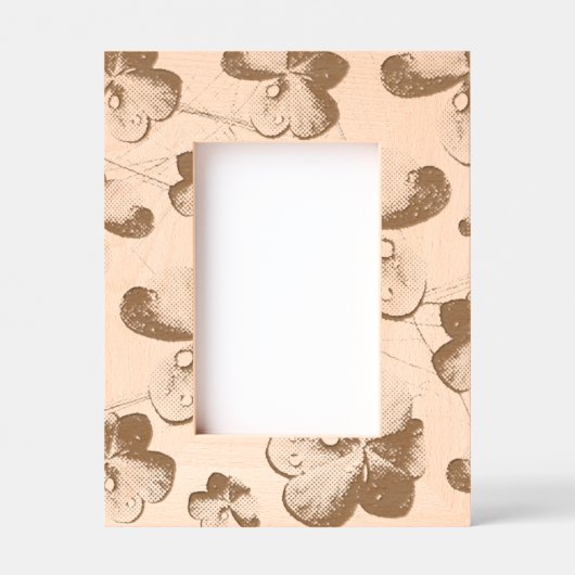 Cadres Gravés Shamrock vert St Patrick iPhone 5 Coque-Mate (Recto)