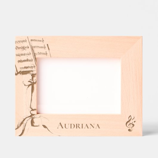 Cadres Gravés Sheet Music Notes Personalized (Recto)
