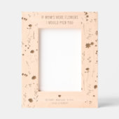 Cadres Gravés Si maman était des fleurs (Recto)
