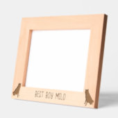 Cadres Gravés Silhouette Husky personnalisée gravée (Gauche)