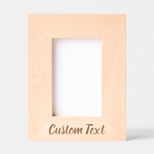 Cadres Gravés Simple Ajouter Votre Texte Cursive Script (Portrai (Recto)