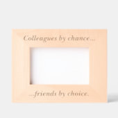 Cadres Gravés Simple Collègue devis Custom Wood Picture Frame (Recto)