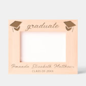 Cadres Gravés Simple Script 7x5L Élégante image de graduation ch (Recto)