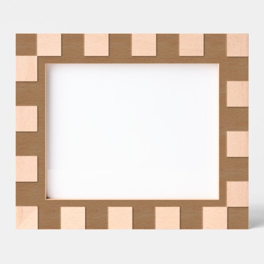 Cadres Gravés Sleek Geometric Checkerboard Motif Engraved Frame (Recto)