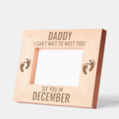 Cadres Gravés Sonogramme Papa sera bébé Fête des pères de bosse (Gauche)