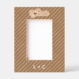 Cadres Gravés Soulmate Engraved Wood Laser Etched Picture Frame