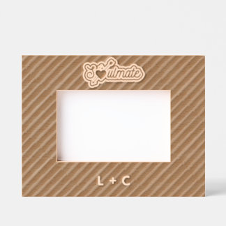 Cadres Gravés Soulmate Engraved Wood Laser Etched Picture Frame