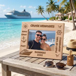 Cadres Gravés Souvenirs de Croisière Croisière Personnalisée