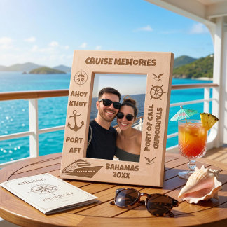 Cadres Gravés Souvenirs de croisière Croisière personnalisée