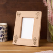 Cadres Gravés Soyez élégant crâne vert vibrant avec lunettes de  (Gauche)