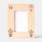 Cadres Gravés Soyez élégant crâne vert vibrant avec lunettes de  (Recto)