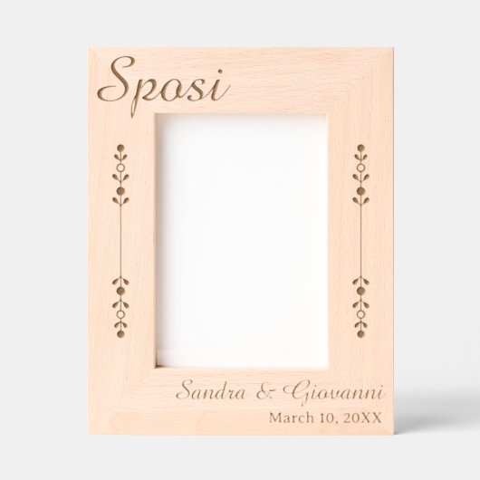 Cadres Gravés Sposi Personalized (Recto)