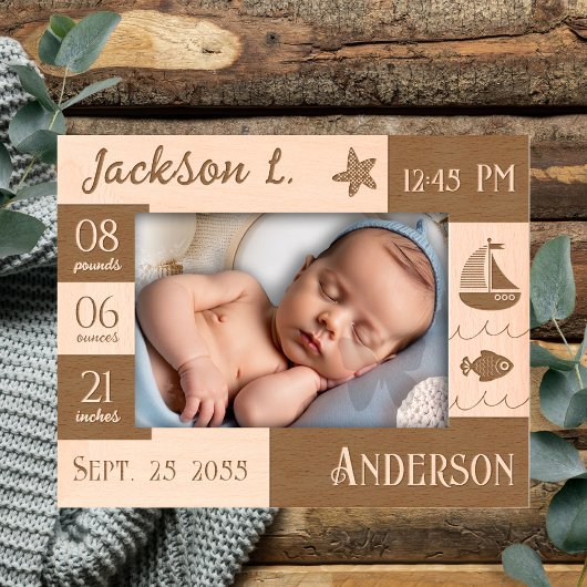 Cadres Gravés Statistiques sur les bébés Bateau à voile