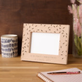 Cadres Gravés String Lights 1er Noël en famille (Gauche)