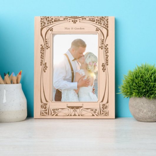 Cadres Gravés Style Art Nouveau vintage