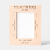 Cadres Gravés Style occidental Nouvelle maison 5 pouces x 7 pouc (Recto)