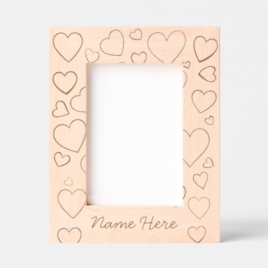 Cadres Gravés Sweet Hearts Personalized Engraved Frame (Recto)