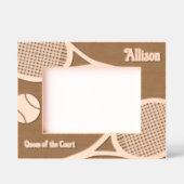 Cadres Gravés Tennis Ace personnalisable (Recto)