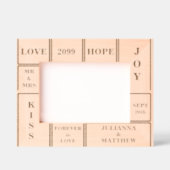 Cadres Gravés Texte personnalisé mariage ou anniversaire 7x5 (Recto)