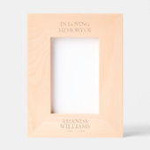 Cadres Gravés Texte personnalisé Photo en bois (Recto)