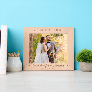 Cadres Gravés Texte personnalisé sur mesure pour toutes occasion