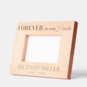 Cadres Gravés Toujours dans nos coeurs en mémoire d'amour (Gauche)