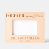 Cadres Gravés Toujours dans nos coeurs en mémoire d'amour (Recto)