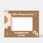 Cadres Gravés Tournesol où les rêves deviennent réalité Nouvelle (Recto)