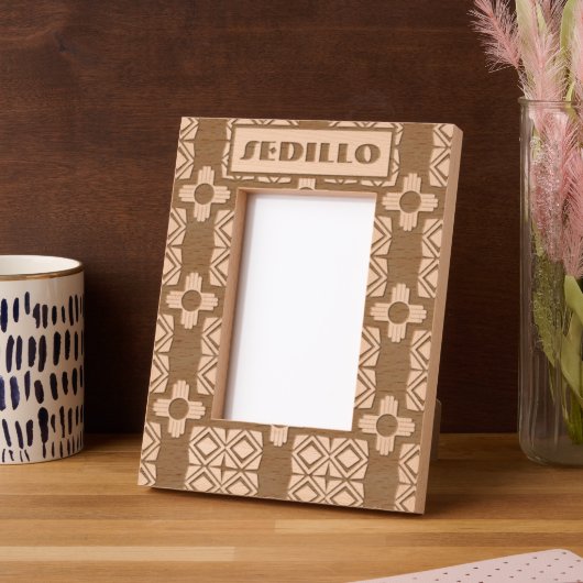 Cadres Gravés Turquoise Zia Tribal Brown Tan (Gauche)