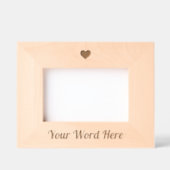 Cadres Gravés Typographie de script de nom de texte personnalisé (Recto)