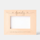 Cadres Gravés Typographie Familiale Personnalisée Avec Coeurs D' (Recto)