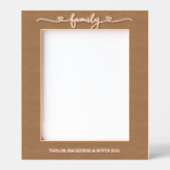 Cadres Gravés Typographie Familiale Personnalisée Avec Coeurs D' (Recto)